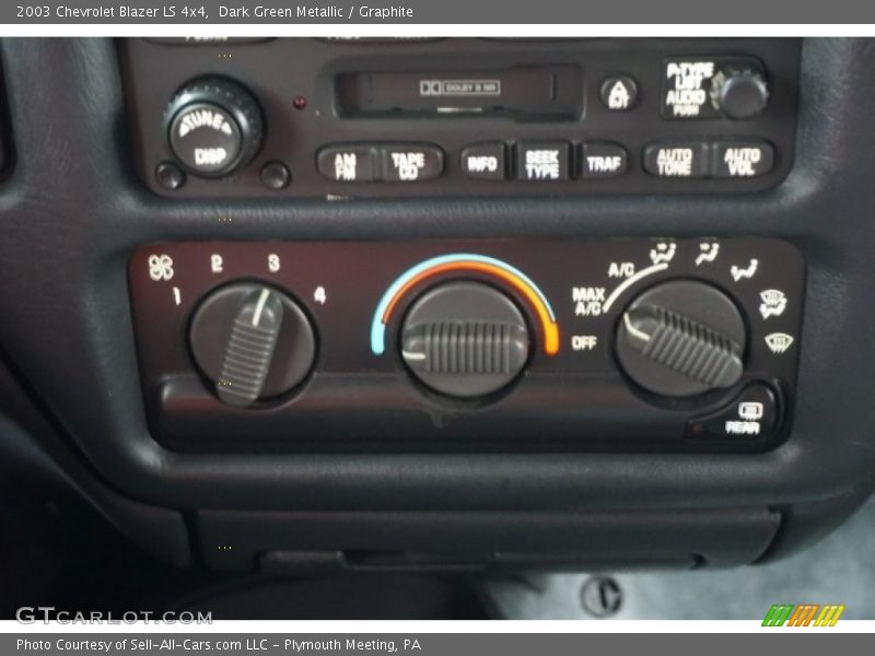 Dark Green Metallic / Graphite 2003 Chevrolet Blazer LS 4x4
