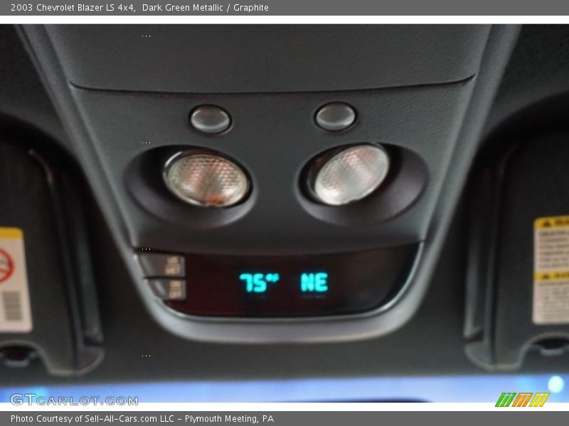 Dark Green Metallic / Graphite 2003 Chevrolet Blazer LS 4x4