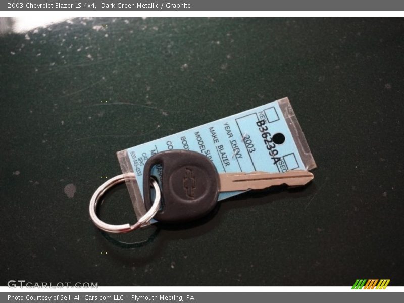 Dark Green Metallic / Graphite 2003 Chevrolet Blazer LS 4x4