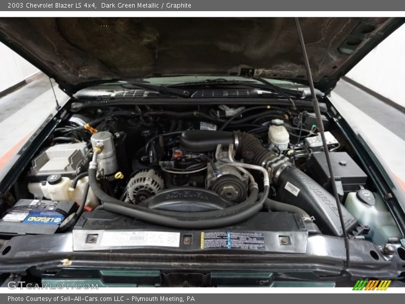 Dark Green Metallic / Graphite 2003 Chevrolet Blazer LS 4x4