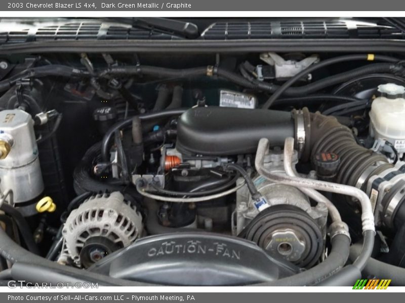 Dark Green Metallic / Graphite 2003 Chevrolet Blazer LS 4x4