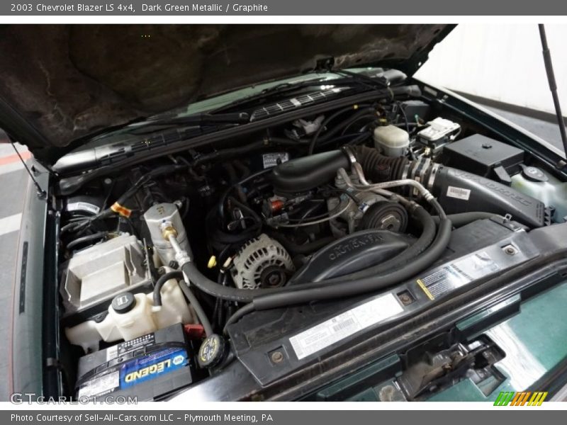 Dark Green Metallic / Graphite 2003 Chevrolet Blazer LS 4x4