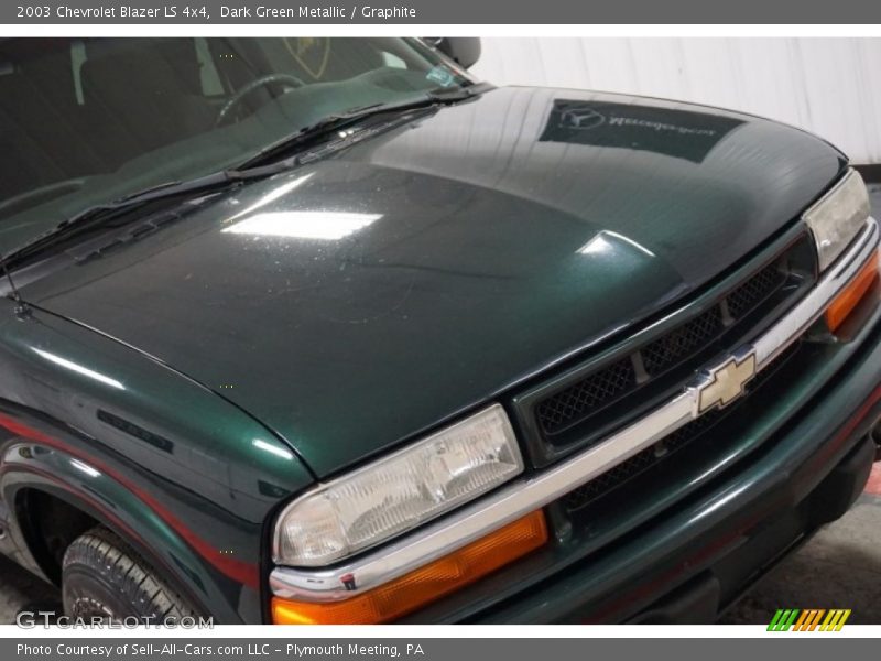 Dark Green Metallic / Graphite 2003 Chevrolet Blazer LS 4x4
