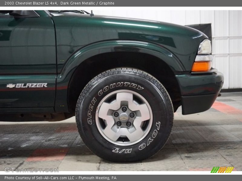 Dark Green Metallic / Graphite 2003 Chevrolet Blazer LS 4x4