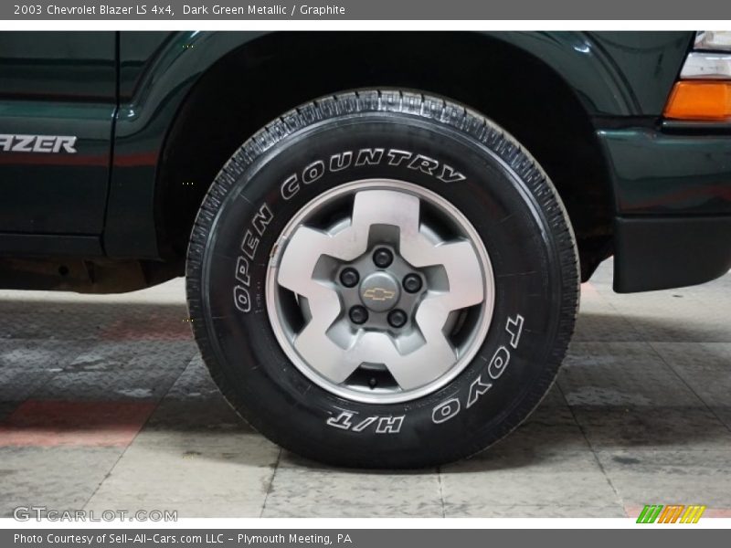 Dark Green Metallic / Graphite 2003 Chevrolet Blazer LS 4x4