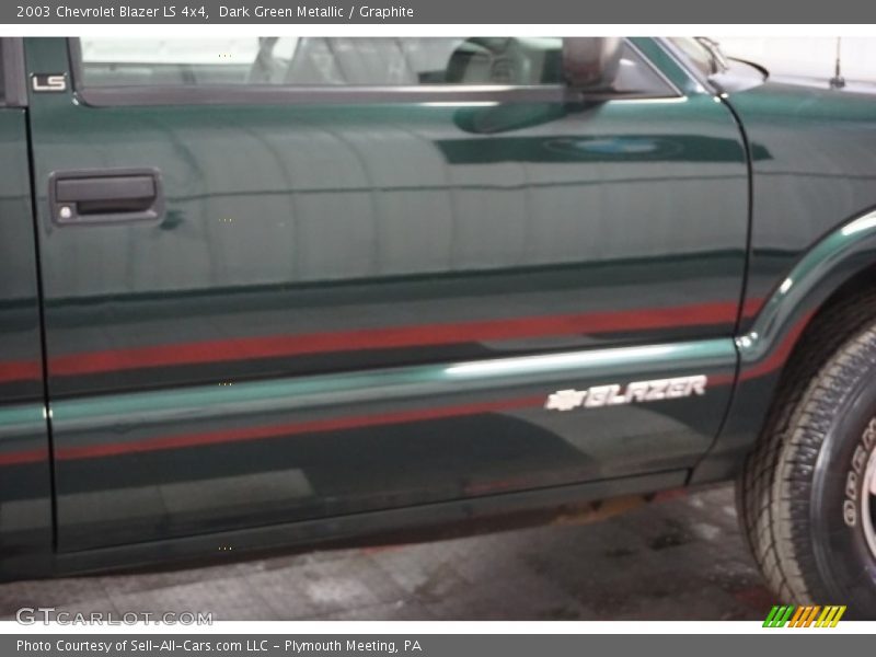 Dark Green Metallic / Graphite 2003 Chevrolet Blazer LS 4x4