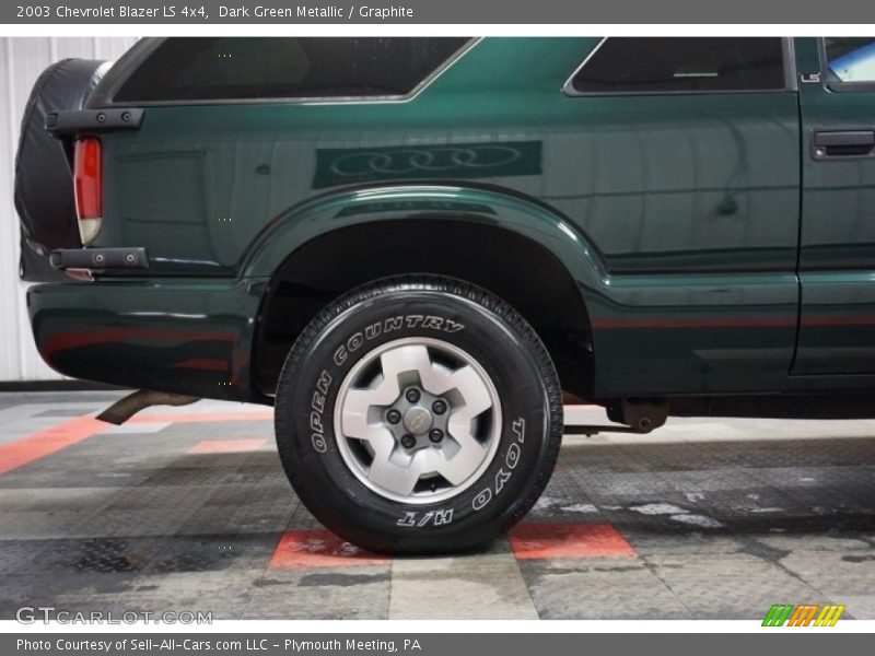 Dark Green Metallic / Graphite 2003 Chevrolet Blazer LS 4x4