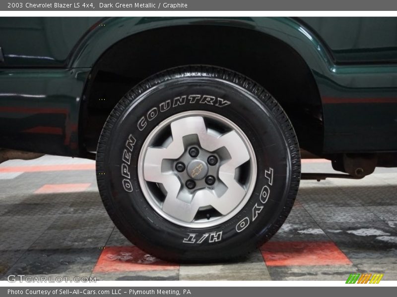 Dark Green Metallic / Graphite 2003 Chevrolet Blazer LS 4x4