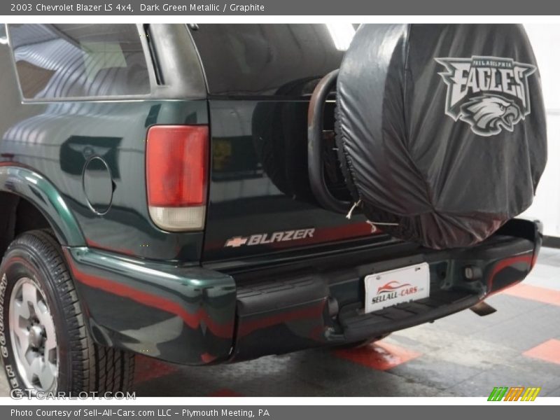 Dark Green Metallic / Graphite 2003 Chevrolet Blazer LS 4x4