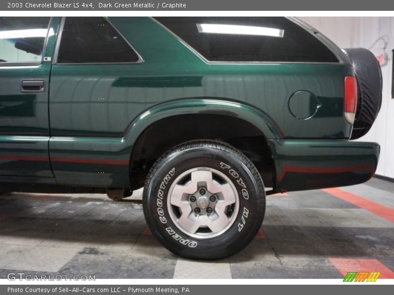 Dark Green Metallic / Graphite 2003 Chevrolet Blazer LS 4x4