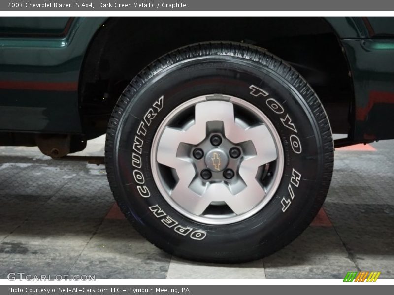 Dark Green Metallic / Graphite 2003 Chevrolet Blazer LS 4x4