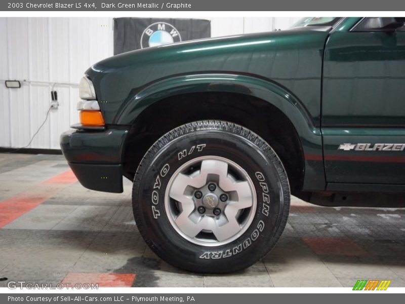 Dark Green Metallic / Graphite 2003 Chevrolet Blazer LS 4x4