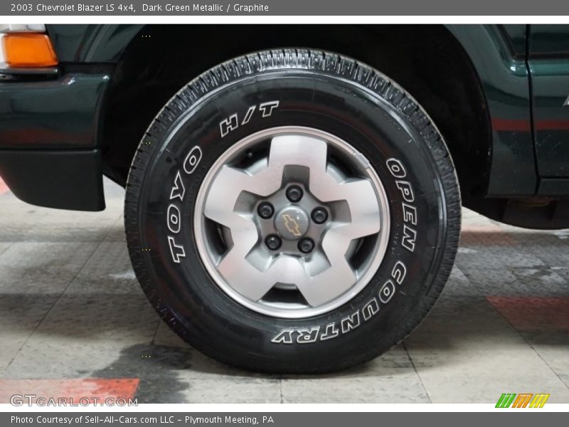Dark Green Metallic / Graphite 2003 Chevrolet Blazer LS 4x4