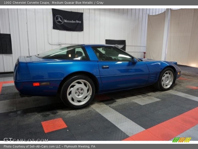 Medium Quasar Blue Metallic / Gray 1992 Chevrolet Corvette Coupe