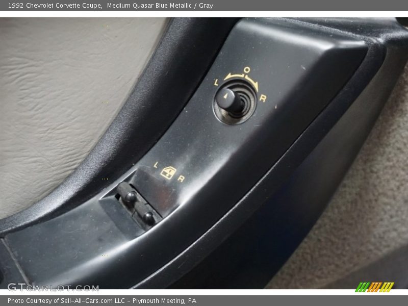 Medium Quasar Blue Metallic / Gray 1992 Chevrolet Corvette Coupe