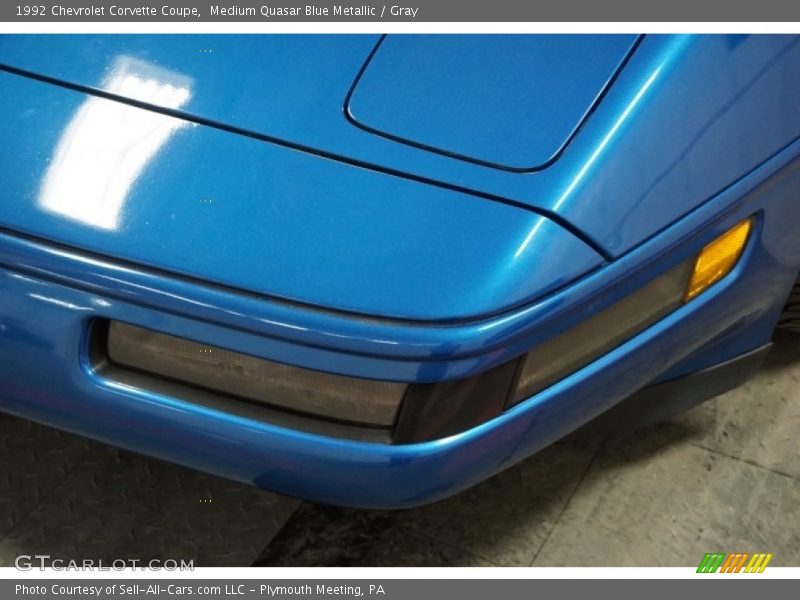 Medium Quasar Blue Metallic / Gray 1992 Chevrolet Corvette Coupe