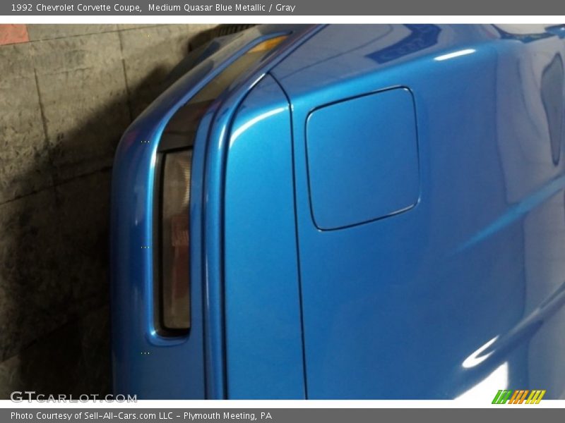 Medium Quasar Blue Metallic / Gray 1992 Chevrolet Corvette Coupe
