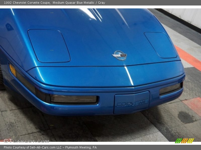 Medium Quasar Blue Metallic / Gray 1992 Chevrolet Corvette Coupe