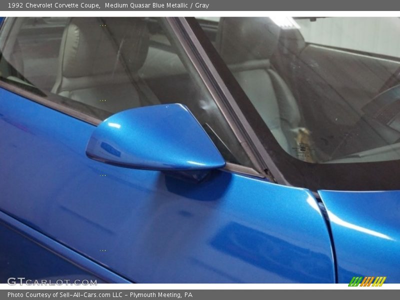 Medium Quasar Blue Metallic / Gray 1992 Chevrolet Corvette Coupe