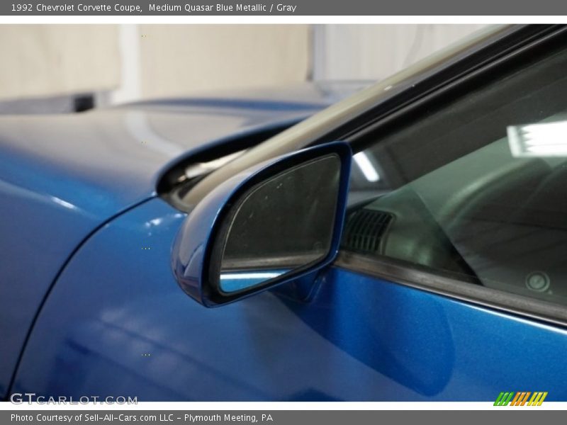 Medium Quasar Blue Metallic / Gray 1992 Chevrolet Corvette Coupe