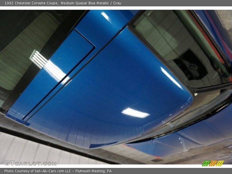 Medium Quasar Blue Metallic / Gray 1992 Chevrolet Corvette Coupe