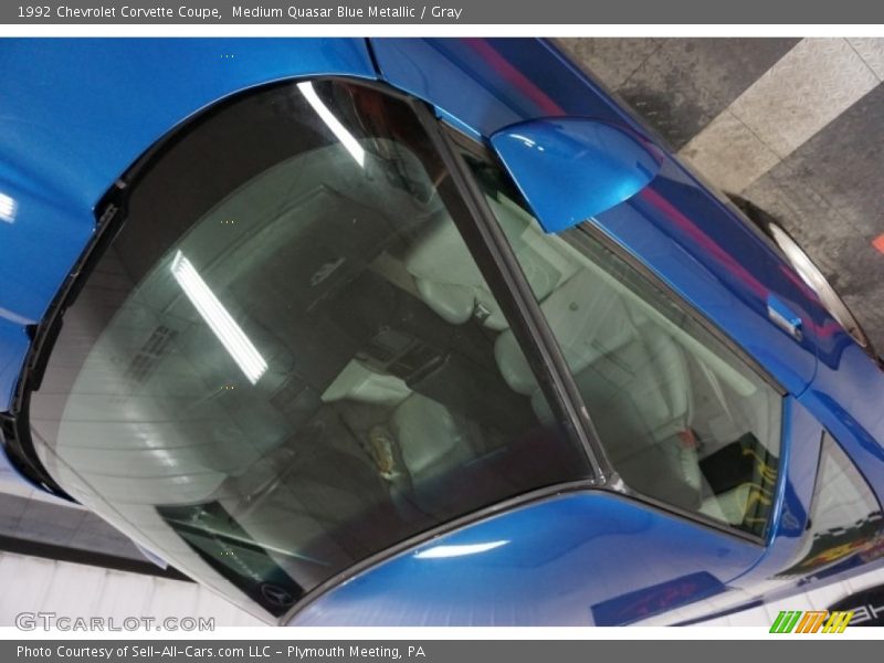 Medium Quasar Blue Metallic / Gray 1992 Chevrolet Corvette Coupe