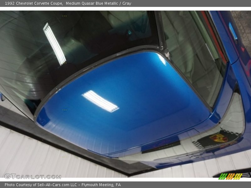 Medium Quasar Blue Metallic / Gray 1992 Chevrolet Corvette Coupe