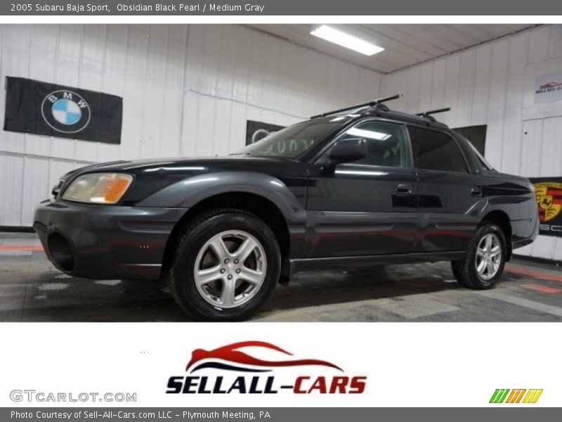 Obsidian Black Pearl / Medium Gray 2005 Subaru Baja Sport