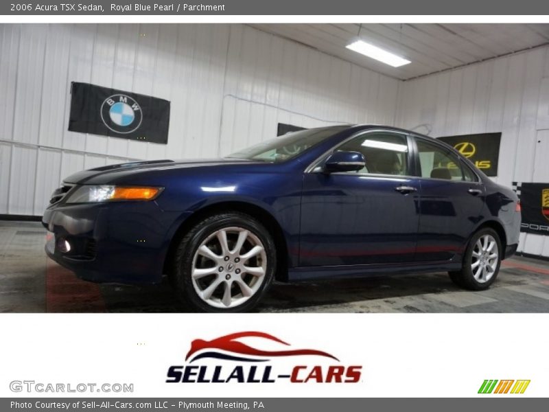 Royal Blue Pearl / Parchment 2006 Acura TSX Sedan