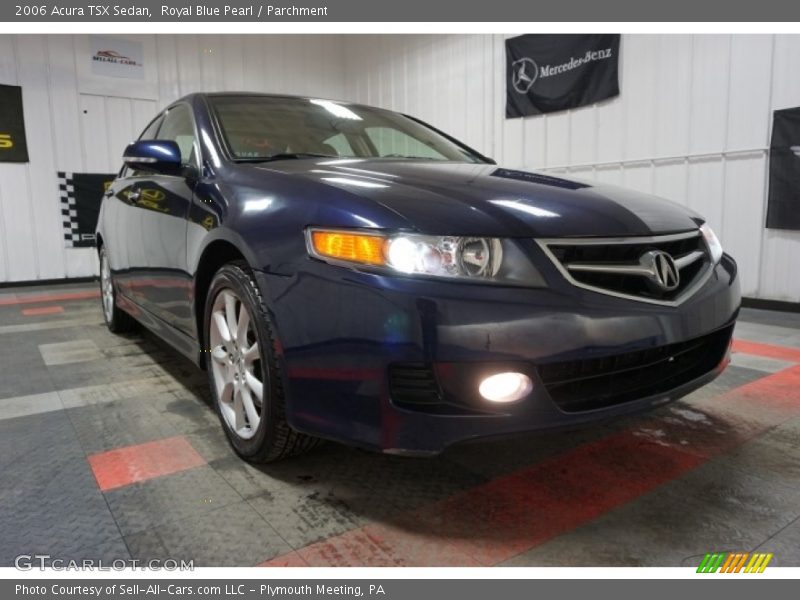 Royal Blue Pearl / Parchment 2006 Acura TSX Sedan