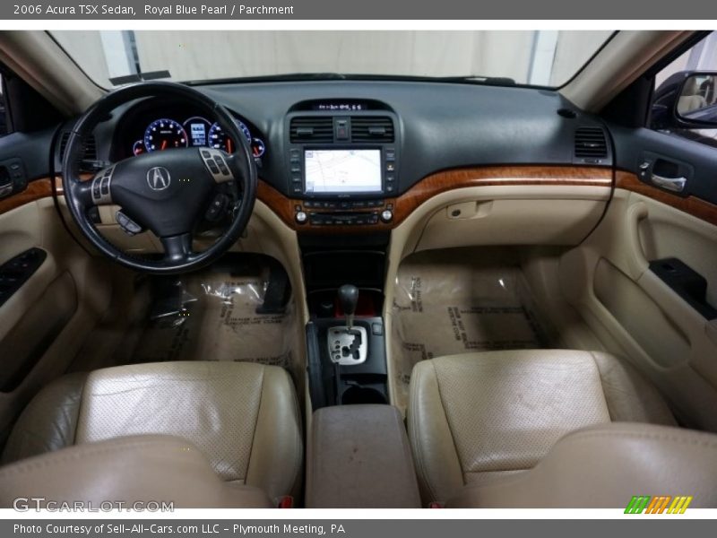 Royal Blue Pearl / Parchment 2006 Acura TSX Sedan