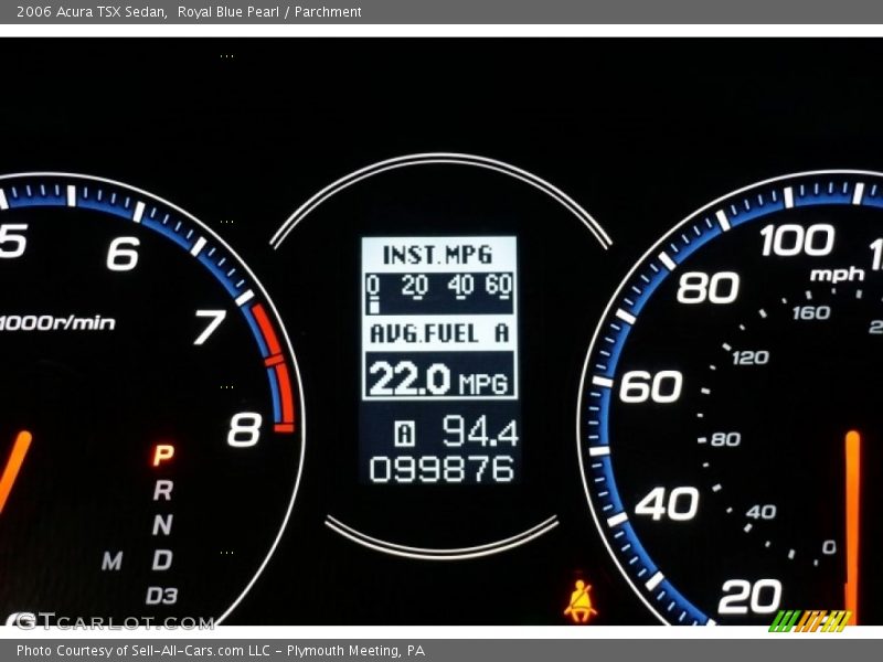 Royal Blue Pearl / Parchment 2006 Acura TSX Sedan