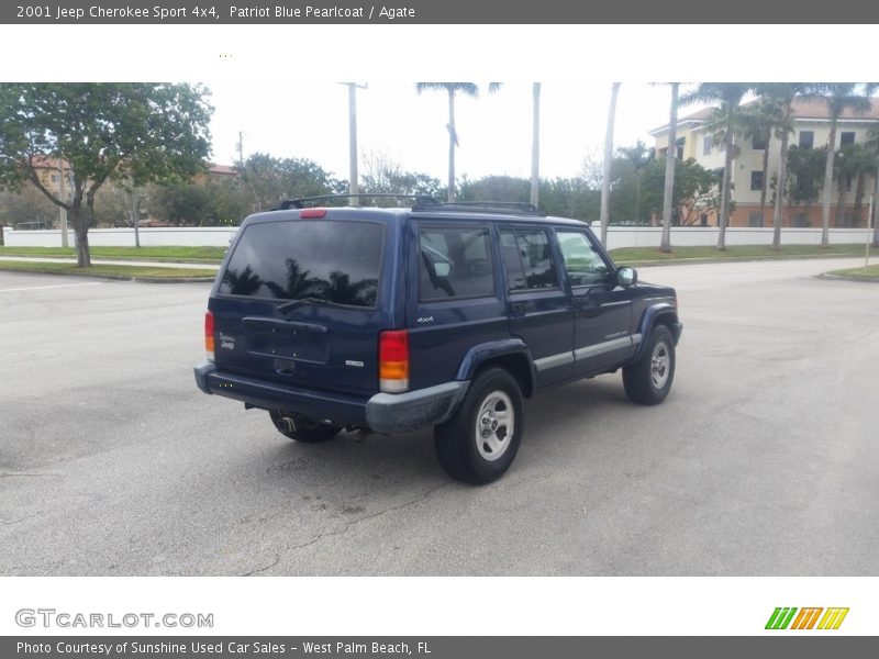 Patriot Blue Pearlcoat / Agate 2001 Jeep Cherokee Sport 4x4