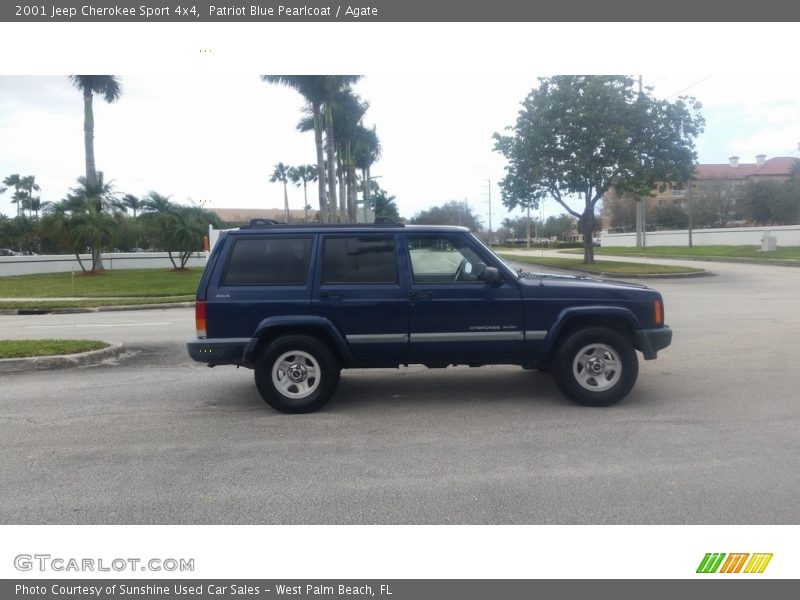 Patriot Blue Pearlcoat / Agate 2001 Jeep Cherokee Sport 4x4
