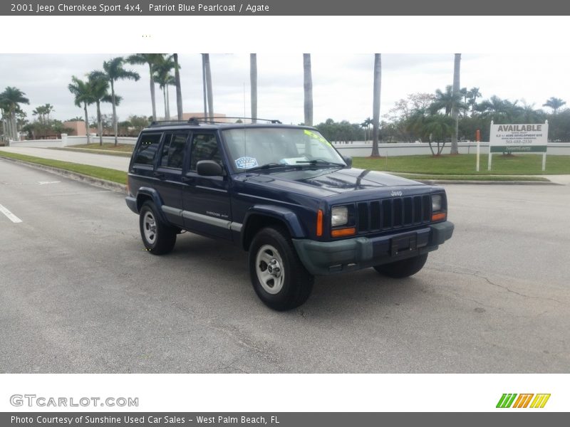 Patriot Blue Pearlcoat / Agate 2001 Jeep Cherokee Sport 4x4