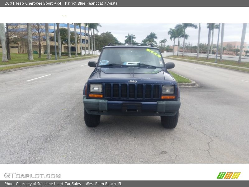 Patriot Blue Pearlcoat / Agate 2001 Jeep Cherokee Sport 4x4