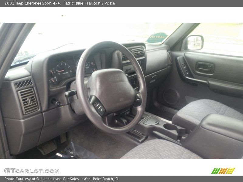 Patriot Blue Pearlcoat / Agate 2001 Jeep Cherokee Sport 4x4