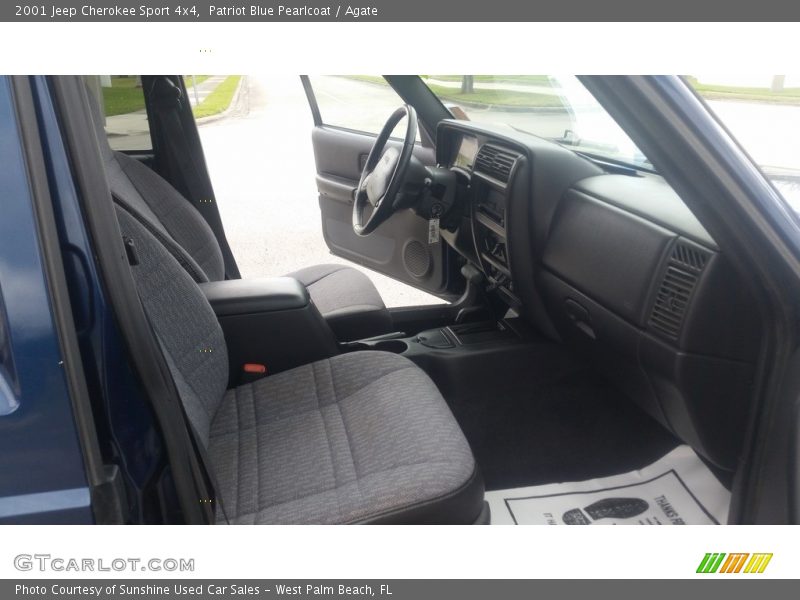 Patriot Blue Pearlcoat / Agate 2001 Jeep Cherokee Sport 4x4
