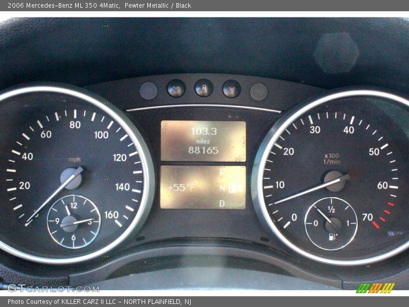 Pewter Metallic / Black 2006 Mercedes-Benz ML 350 4Matic