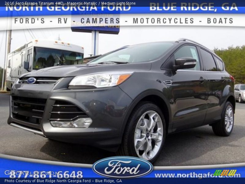 Magnetic Metallic / Medium Light Stone 2016 Ford Escape Titanium 4WD