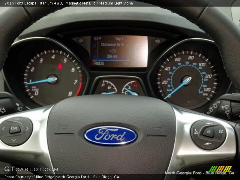 Magnetic Metallic / Medium Light Stone 2016 Ford Escape Titanium 4WD