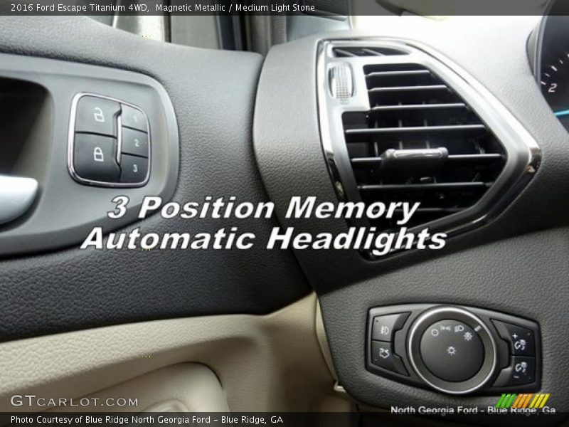 Magnetic Metallic / Medium Light Stone 2016 Ford Escape Titanium 4WD