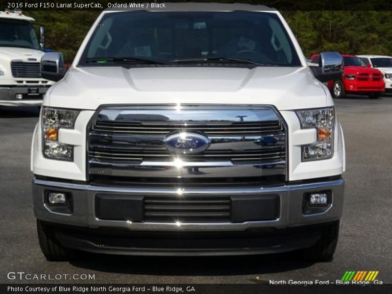 Oxford White / Black 2016 Ford F150 Lariat SuperCab