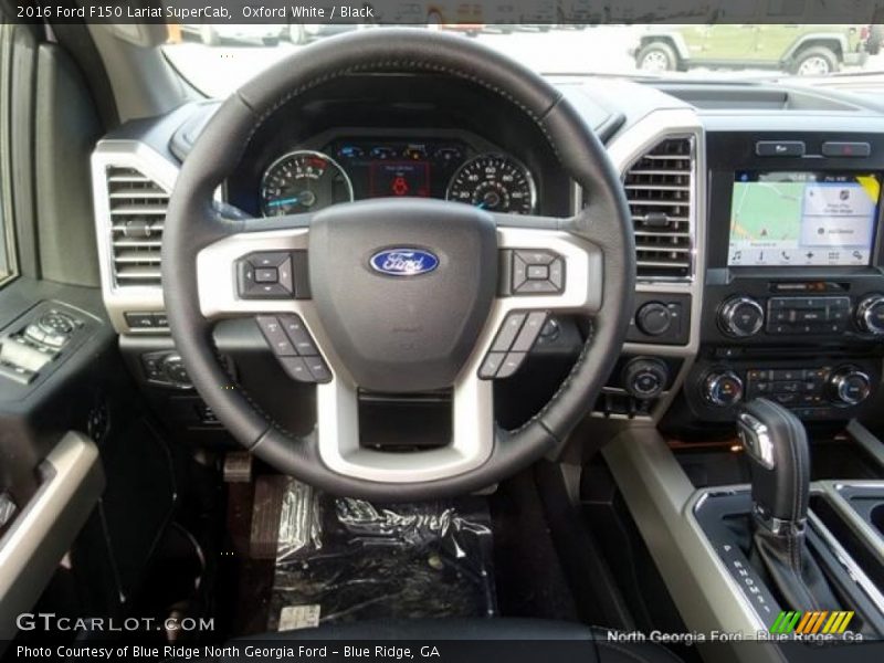 Oxford White / Black 2016 Ford F150 Lariat SuperCab