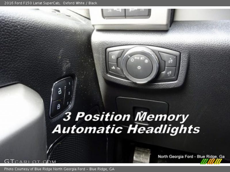 Oxford White / Black 2016 Ford F150 Lariat SuperCab