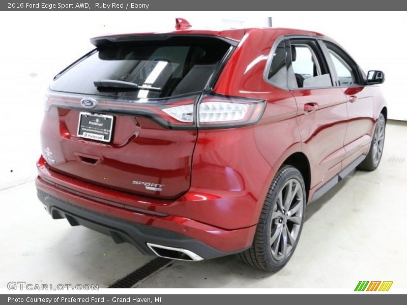 Ruby Red / Ebony 2016 Ford Edge Sport AWD