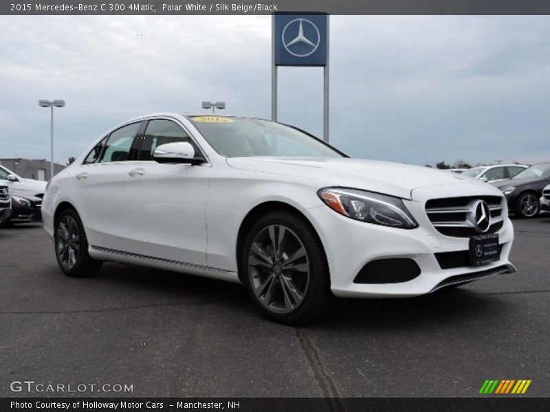 Polar White / Silk Beige/Black 2015 Mercedes-Benz C 300 4Matic