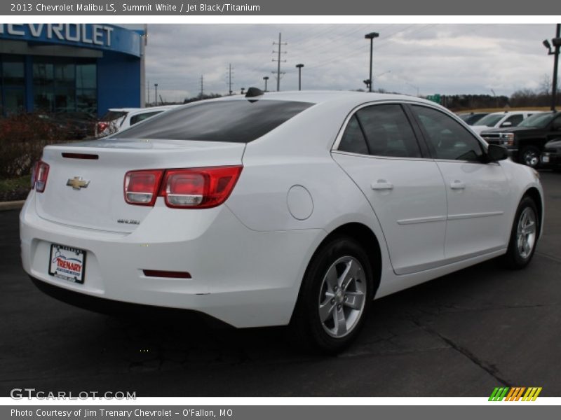 Summit White / Jet Black/Titanium 2013 Chevrolet Malibu LS