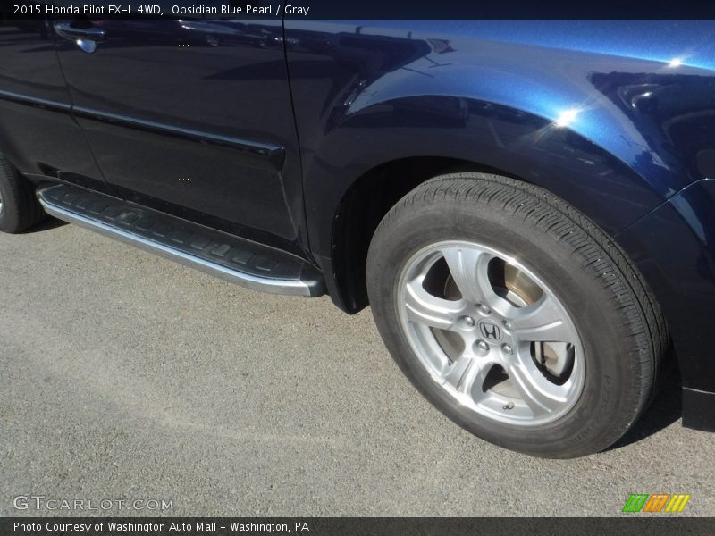 Obsidian Blue Pearl / Gray 2015 Honda Pilot EX-L 4WD