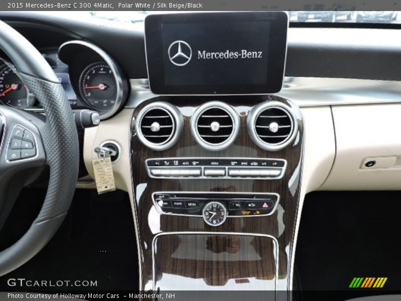 Polar White / Silk Beige/Black 2015 Mercedes-Benz C 300 4Matic